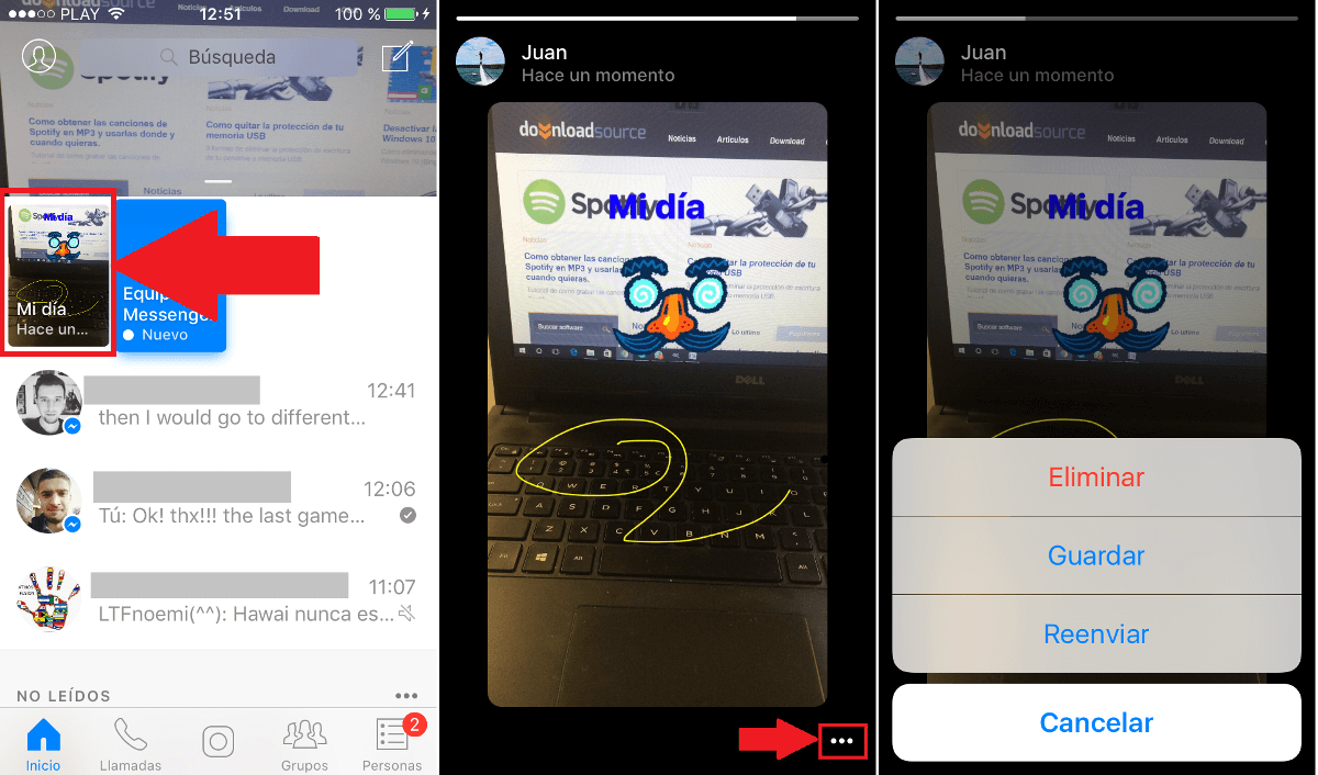 Messenger para Android e iOS permite publicar historias gracias a Mi Dia