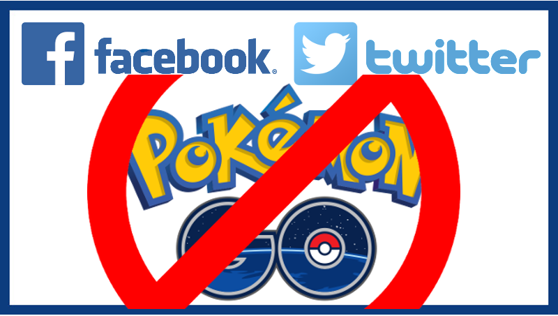 Bloquear Pokemon go de Facebook y Twitter