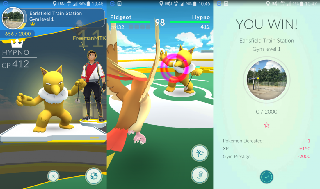 truco para ganar batallas en el gimnasio de pokemon go