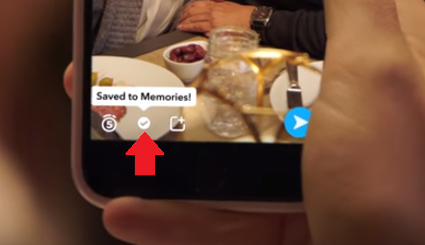 como guardar fotos y videos de snapchat en Recuerdos