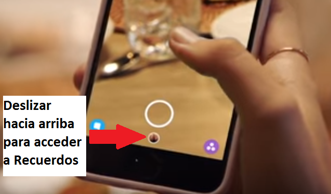 como ver los snaps de videos y fotos de snapchat en la sección Recuerdos