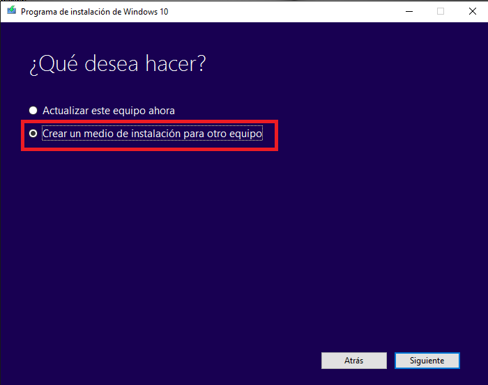 Actualizar aWindows 10 anniversario desde una imagen ISO en una usb de arranque