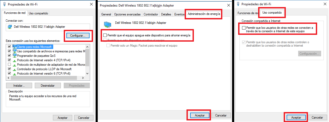 conectividad limitada o ted desconocida tras actualizar a Windows 10