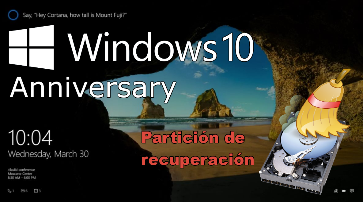 Como eliminar la particion de recuperación de Windows 10 en tu disco duro