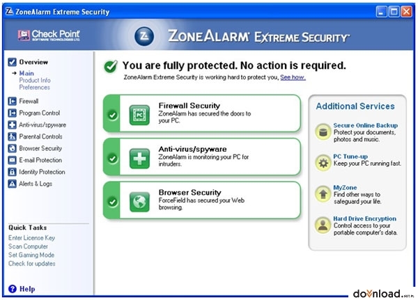 zonealarm extreme security antivirus update error