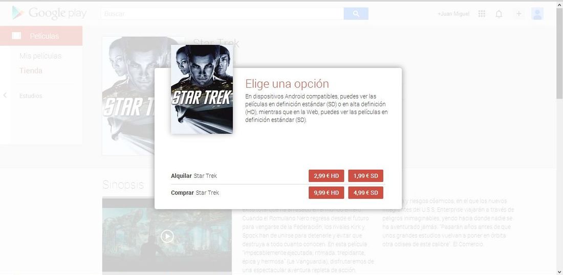 Peliculas, Google play, Google peliculas