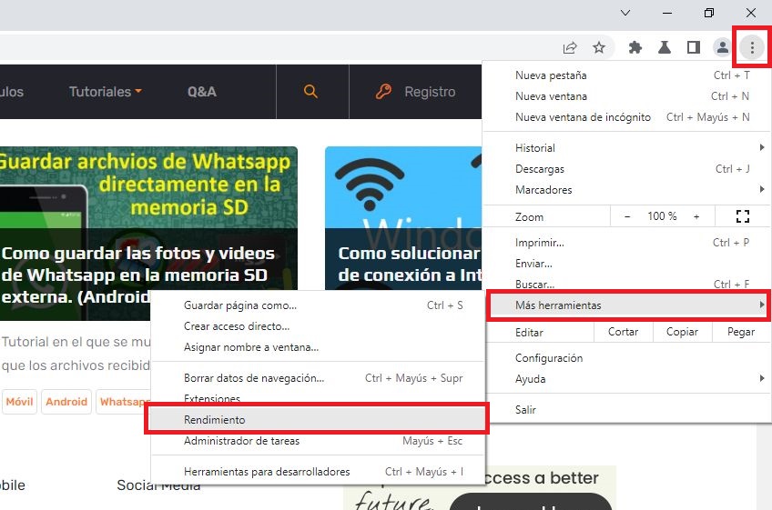 modo ahorro de energía de google chrome