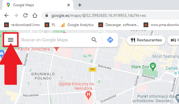 como crear una lista de sitios favoritos con google maps