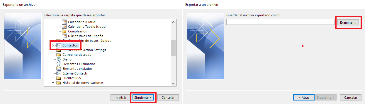 conseguir todos tus contactos de outlook