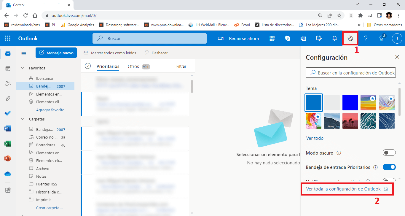 impedir el seguimiento por correo electronico en outlook