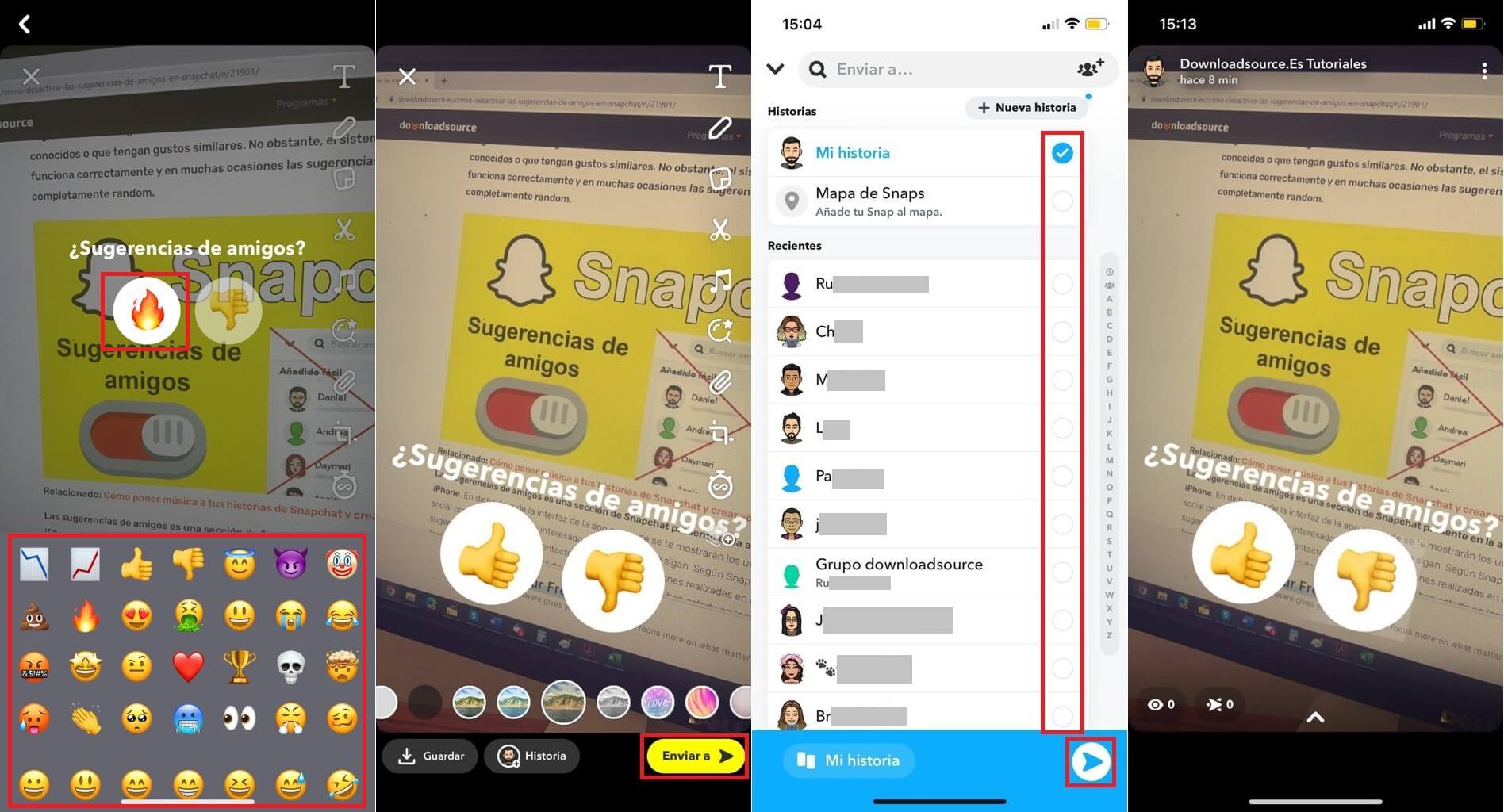 como crear votaciones en snapchat