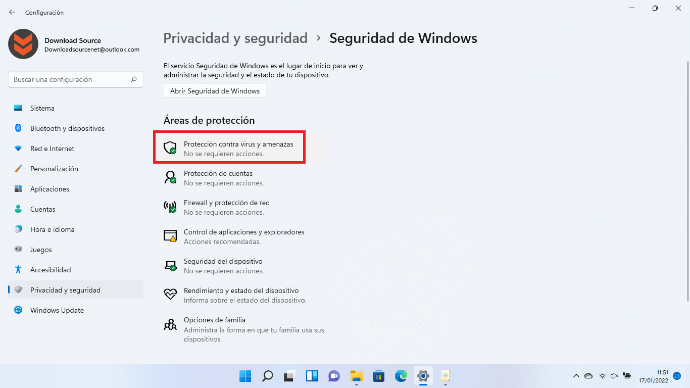desactivar la protección en tiempo real de Windows defender