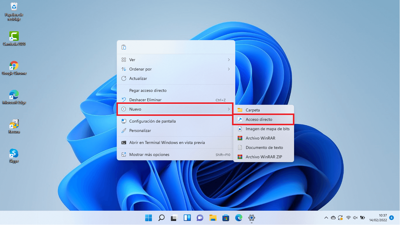 acceso a un ajuste especifico en windows 11