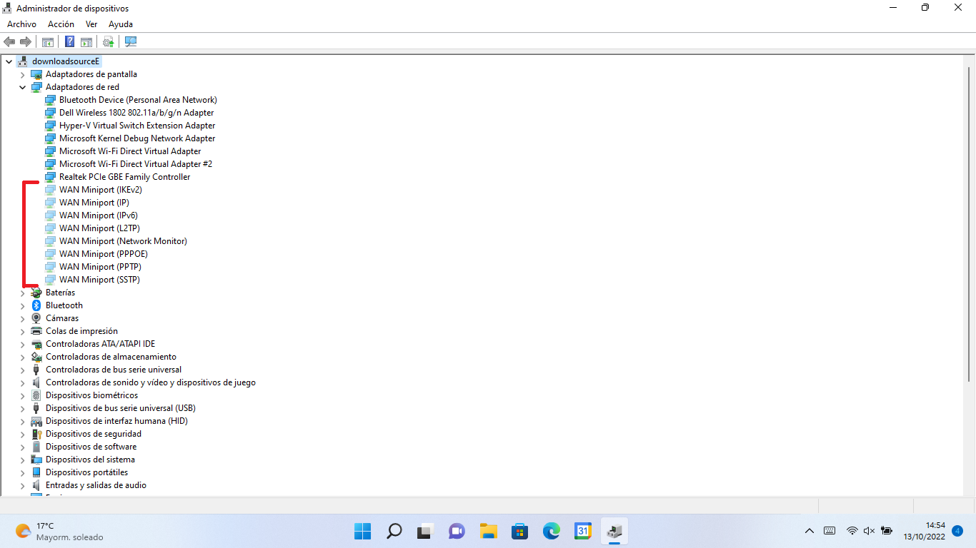 windows 11 como mostrar los dispositivos ocultos del administrador de dispositivos