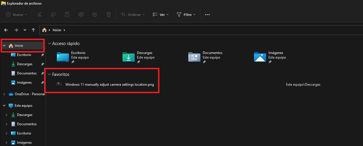 windows 11 permite añadir a favoritos cualquier archivo en el explorador de archivos