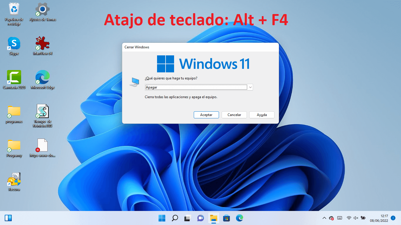 windows 11 permite apagar tu ordenador con atajos de teclado