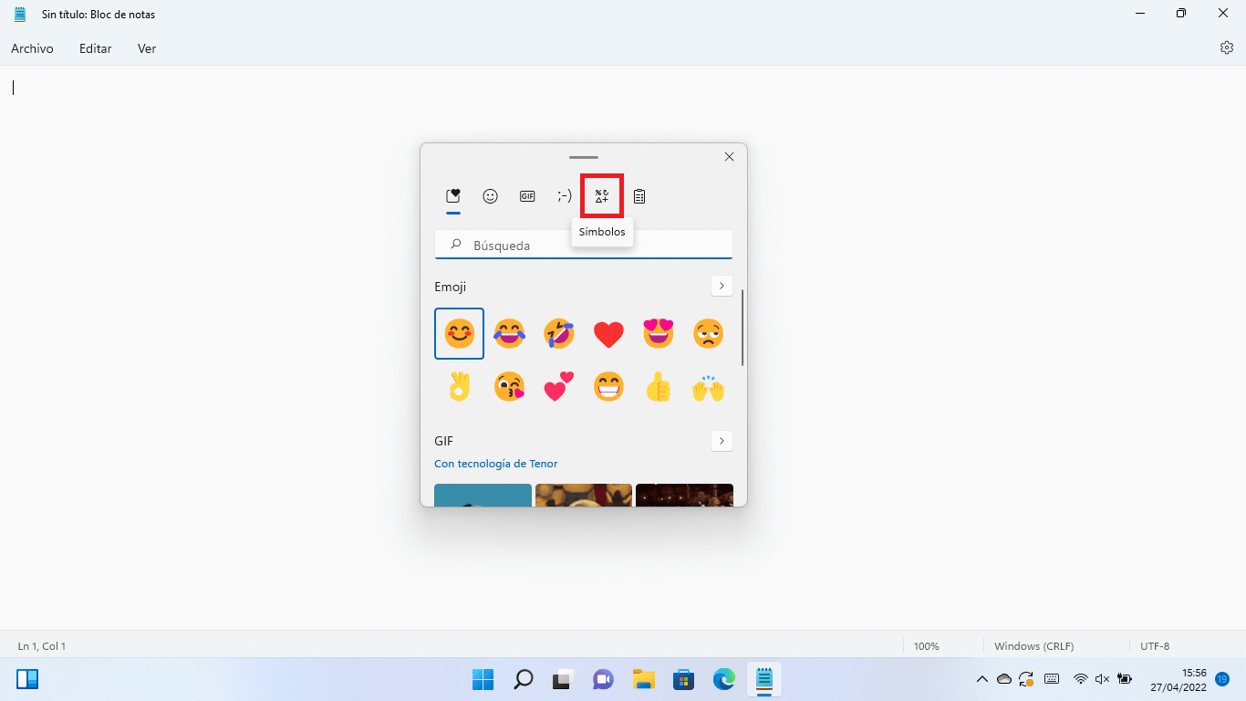 windows 11 como escribir caracteres especiales
