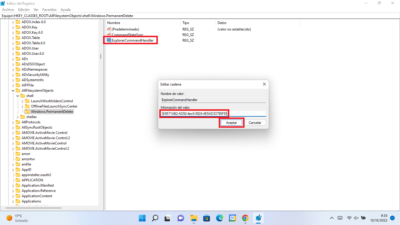 como eliminar permanentemente archivos desde el menú contextual de windows 11