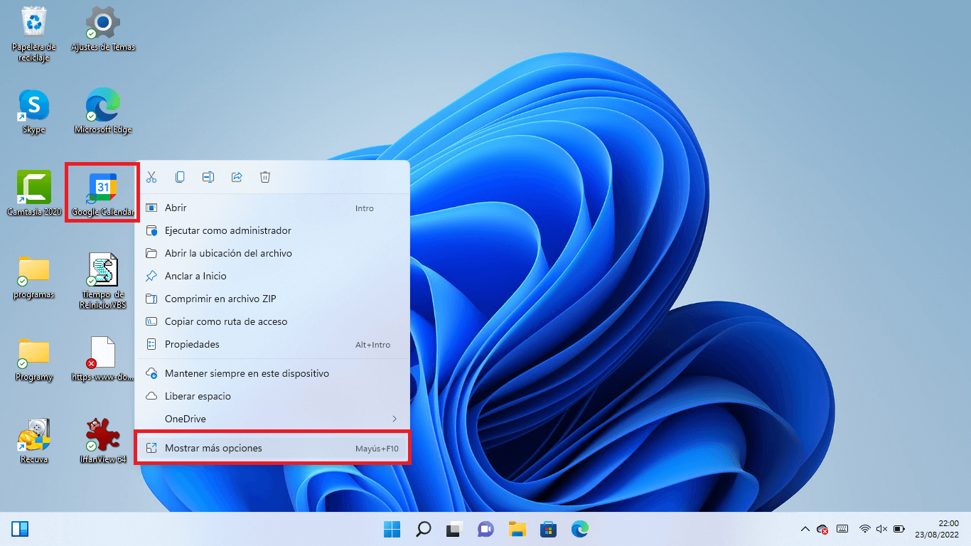 Windows 11 Como usar Google Calendar en la barra de tareas
