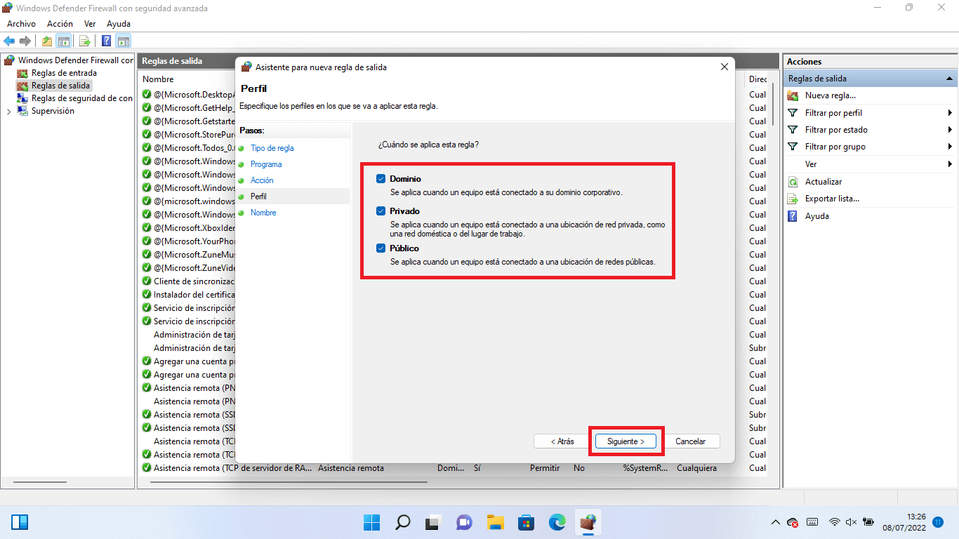 Impedir que un programa o app se pueda conectar a internet en windows 11