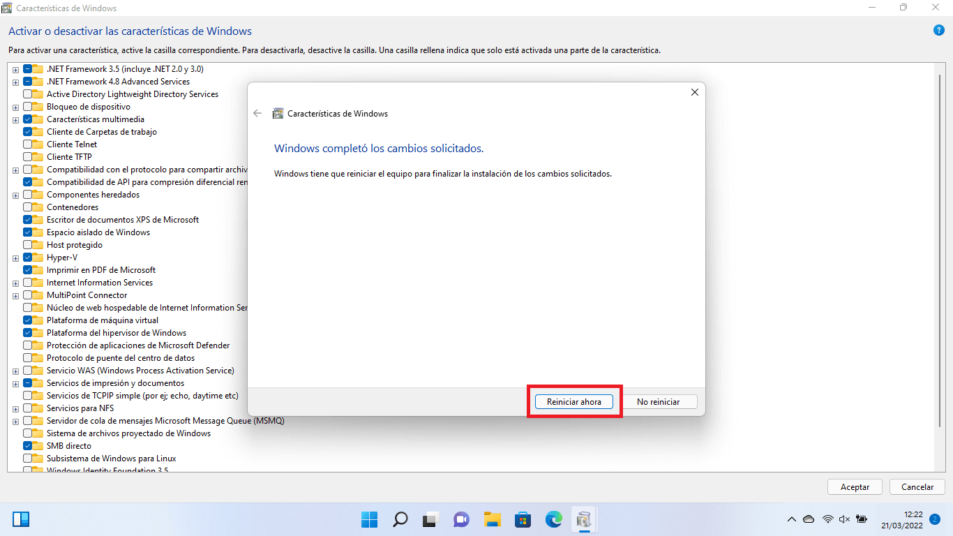 activar el espacio aislado en tu ordenador con windows 11