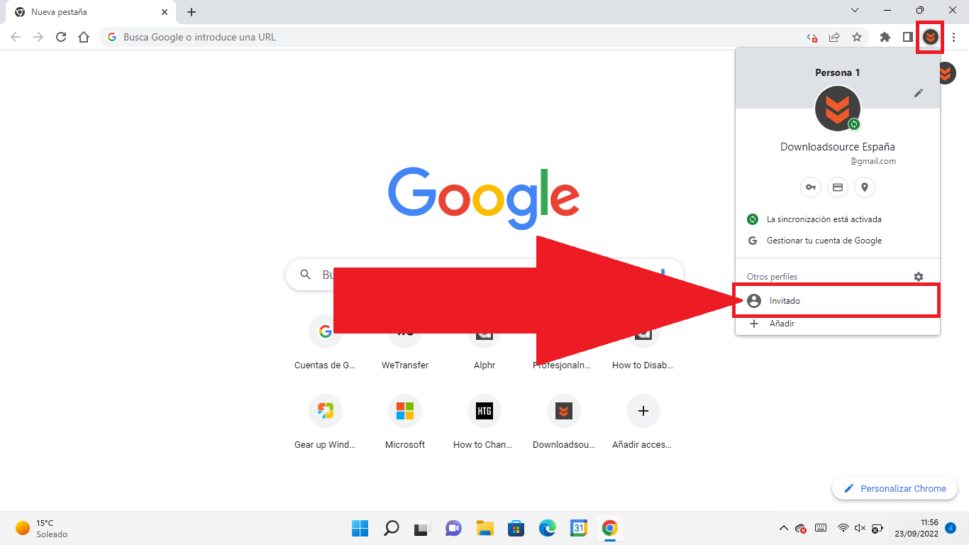 como deshabilitar el perfil de invitado de google chrome