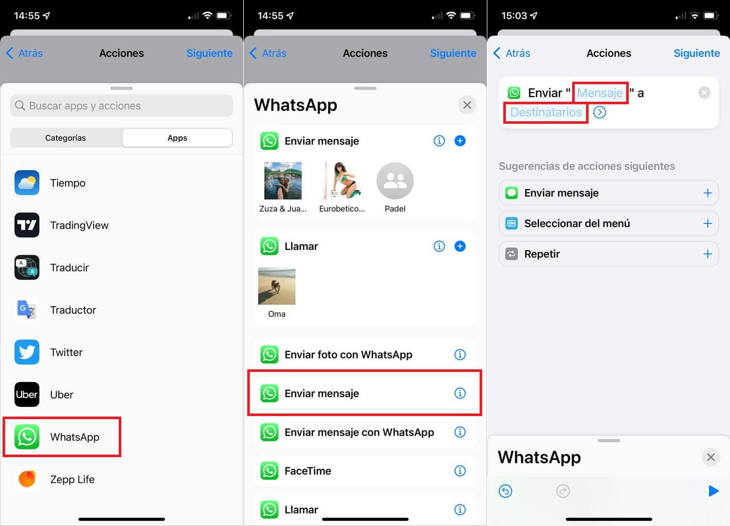 como enviar mensajes de whatsapp a una fecha especifica en iPhone