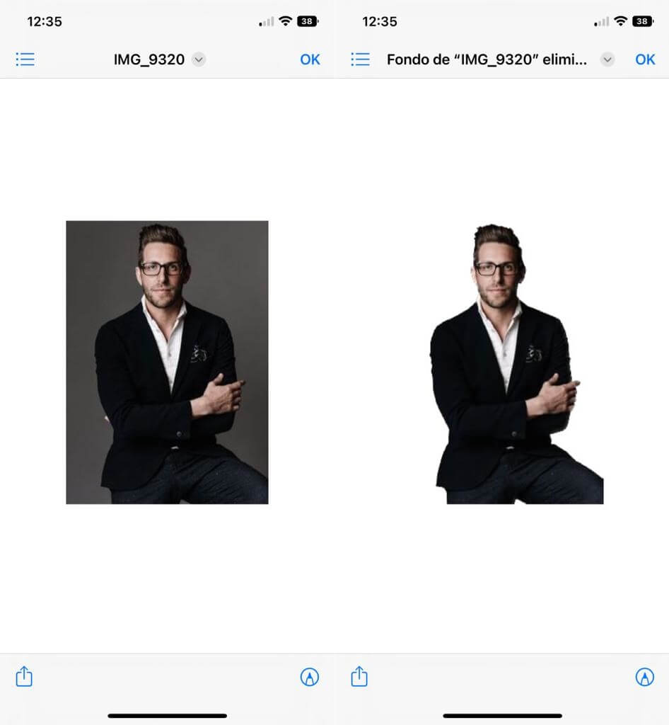 como eliminar el fondo de varias imagenes a la vez y automaticamente en iphone