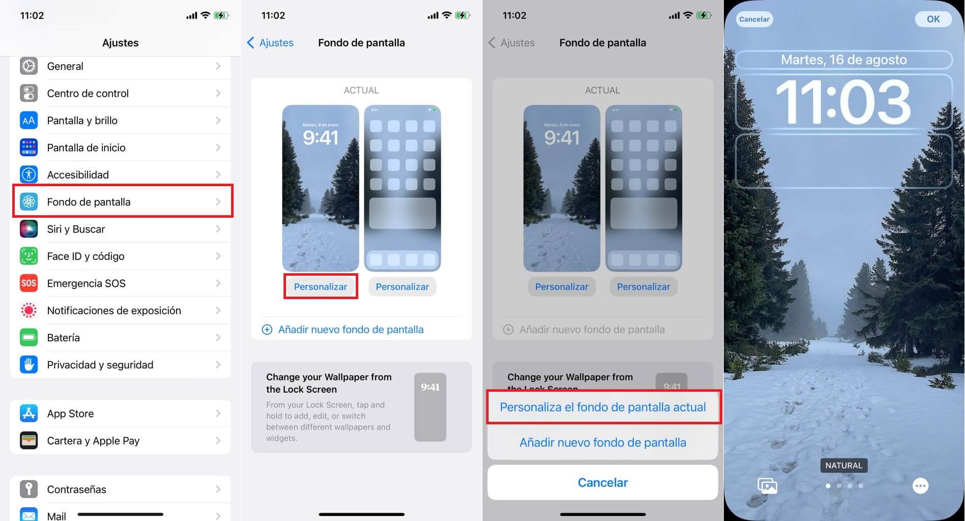 Residuos Ambos Cuervo iPhone: Como cambiar el diseño del reloj en pantalla de bloqueo |  Personalizar