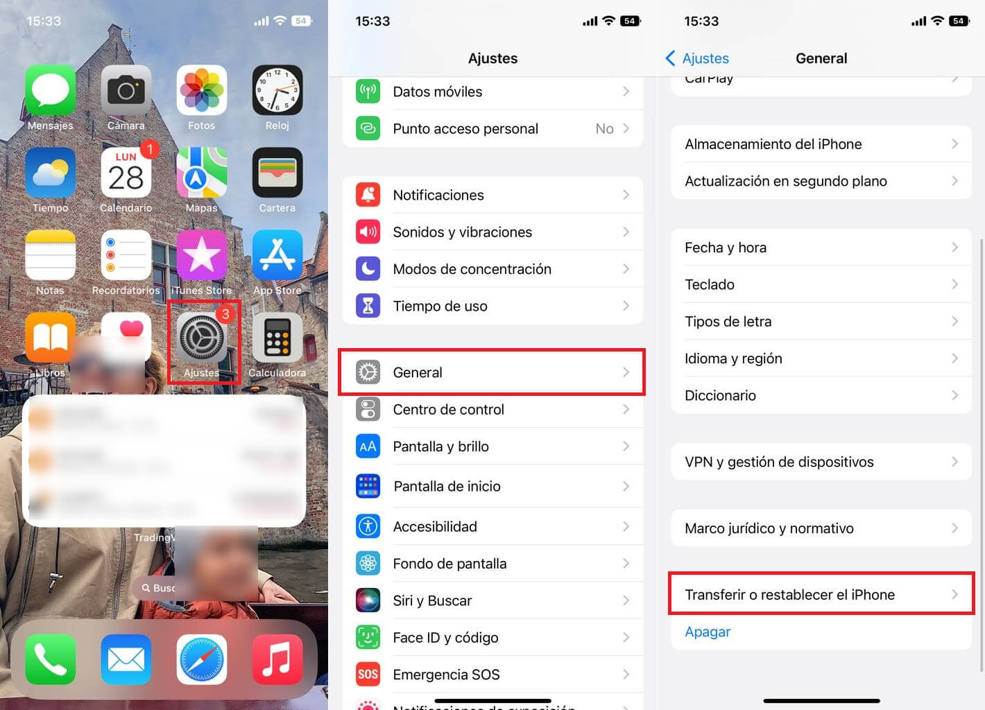 como restablecer la pantalla de inicio de tu iPhone con iOS
