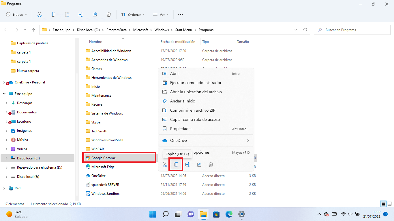 añadir programas al arranque de windows 11