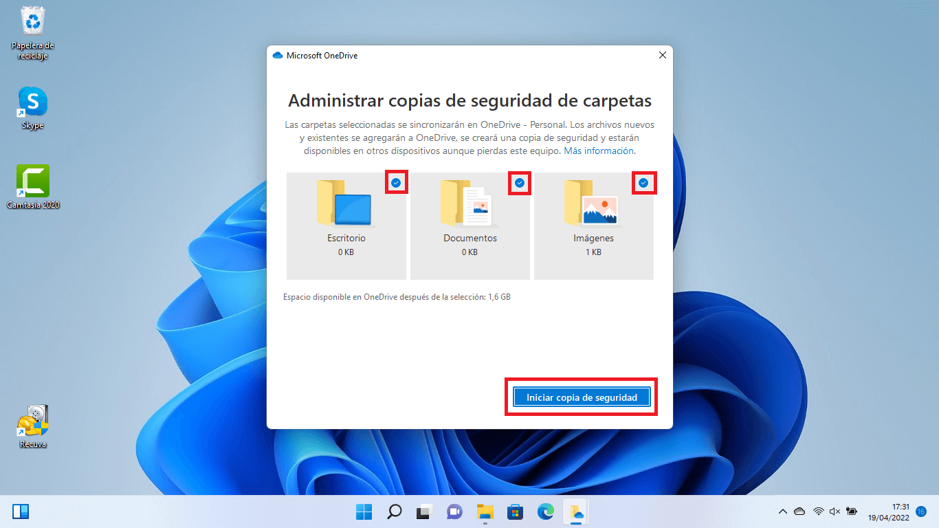 windows 11 y como hacer copia de seguridad con onedrive 