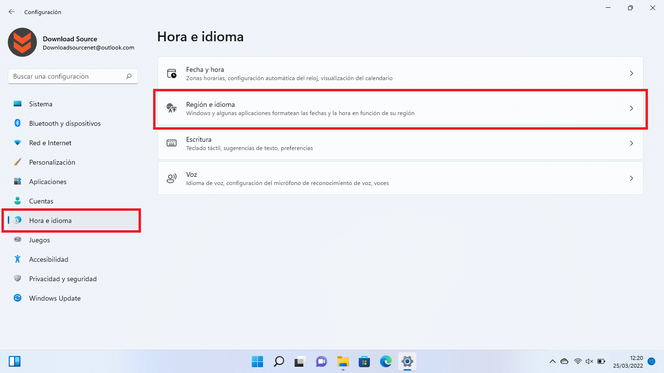 como cambiar la region de la tienda de apps de windows 11