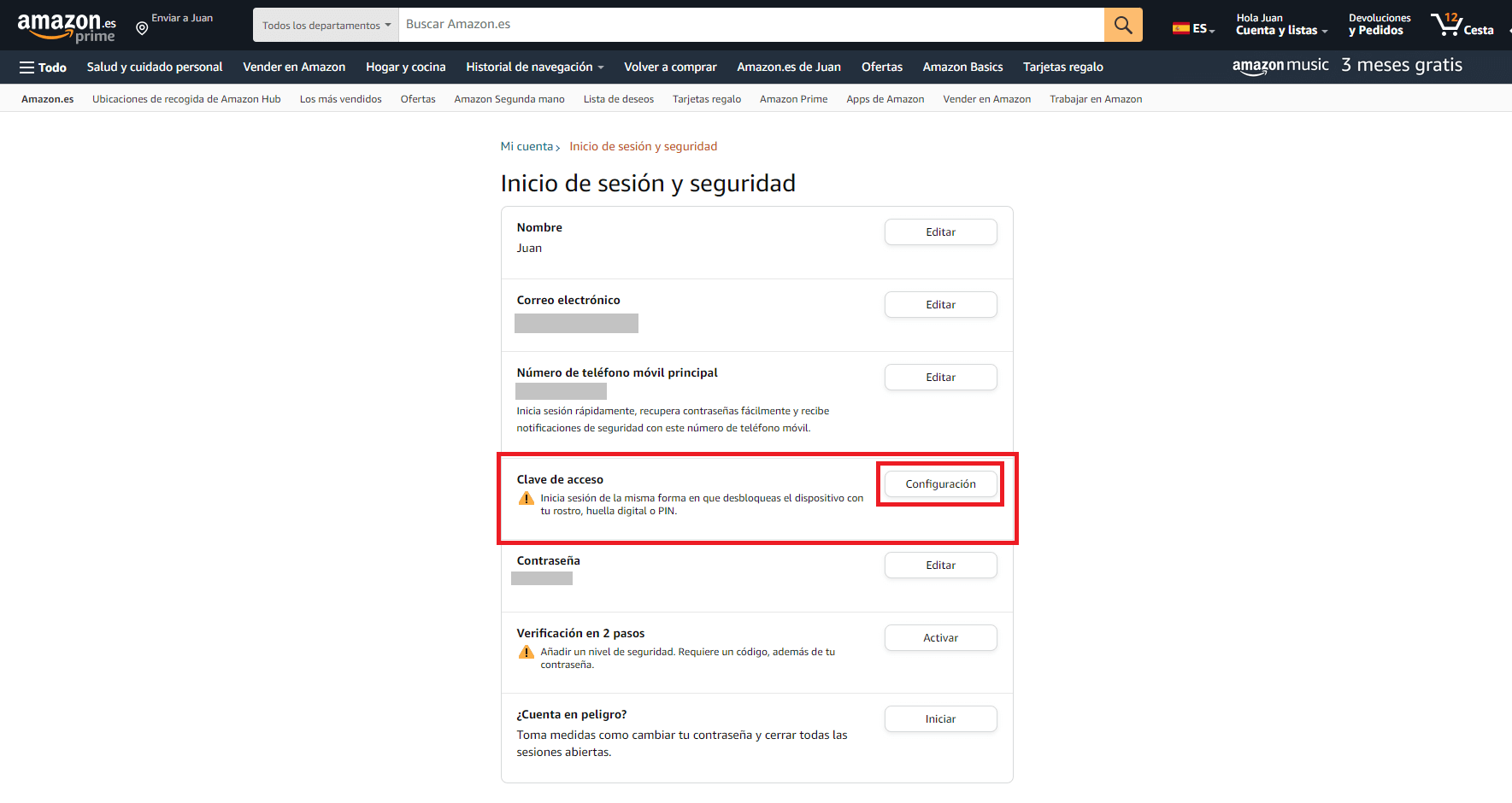 como activar las claves de acceso de Amazon para windows