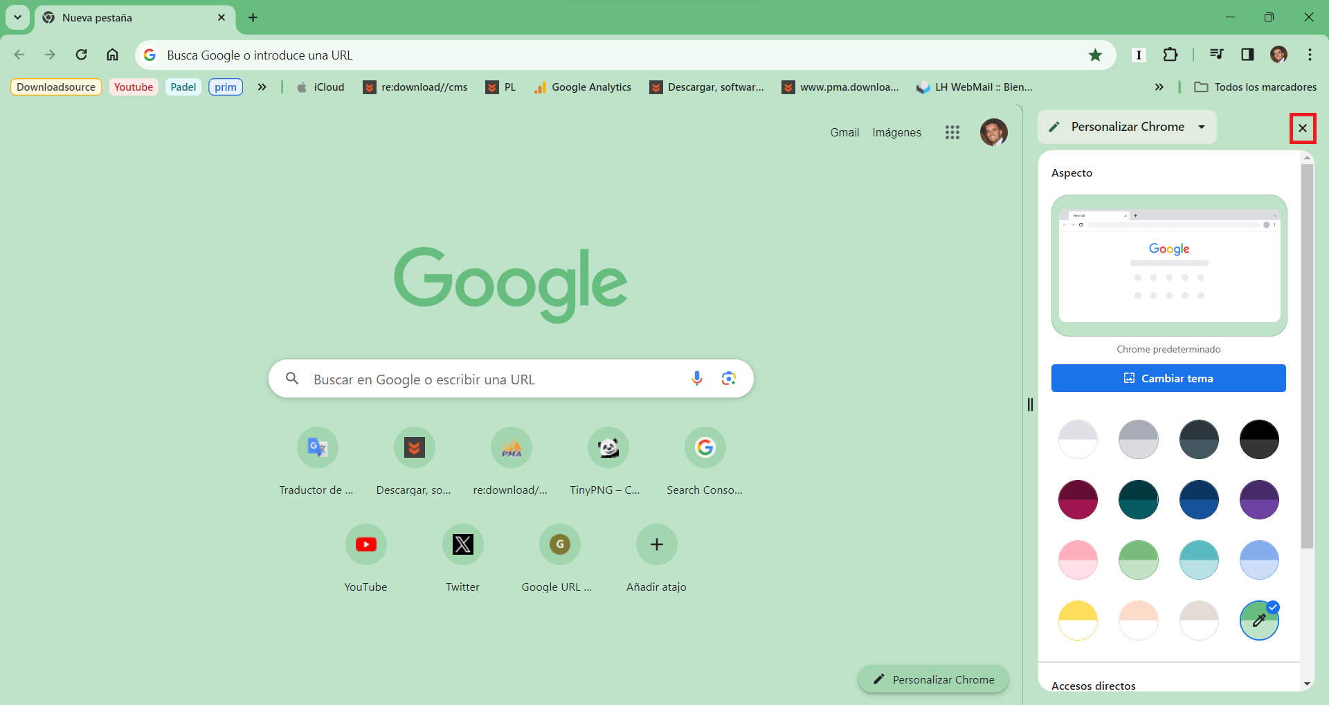 como hacer que chrome tenga tu color favorito