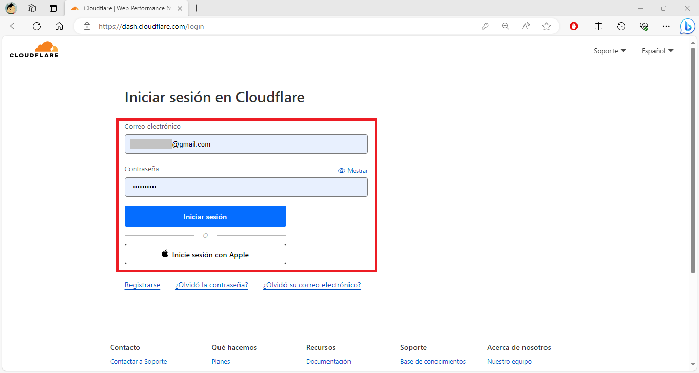 deshabilitar temporalmente cloudflare 