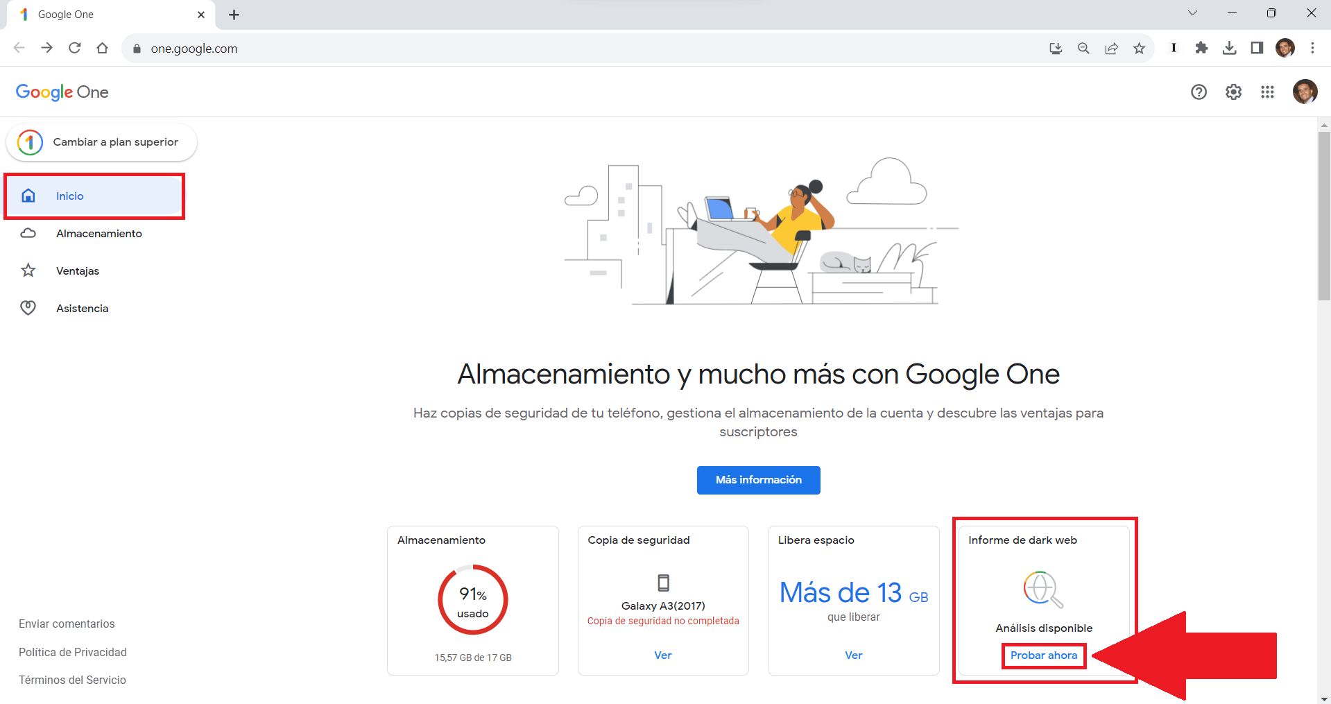 Como saber si mi correo electrónico de google ha sido filtrado en la Dark Web