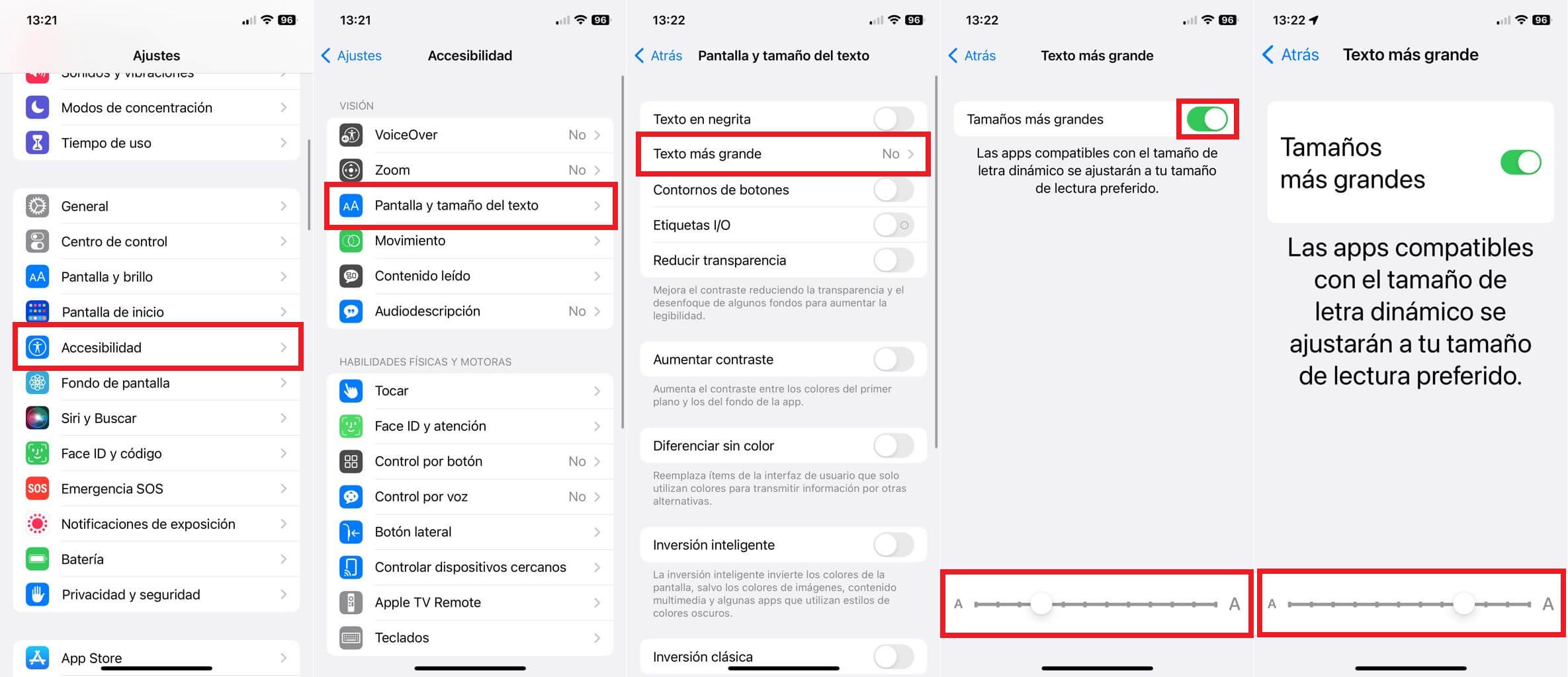 aumentar el tamaño de la letra de los mensajes de whatsapp