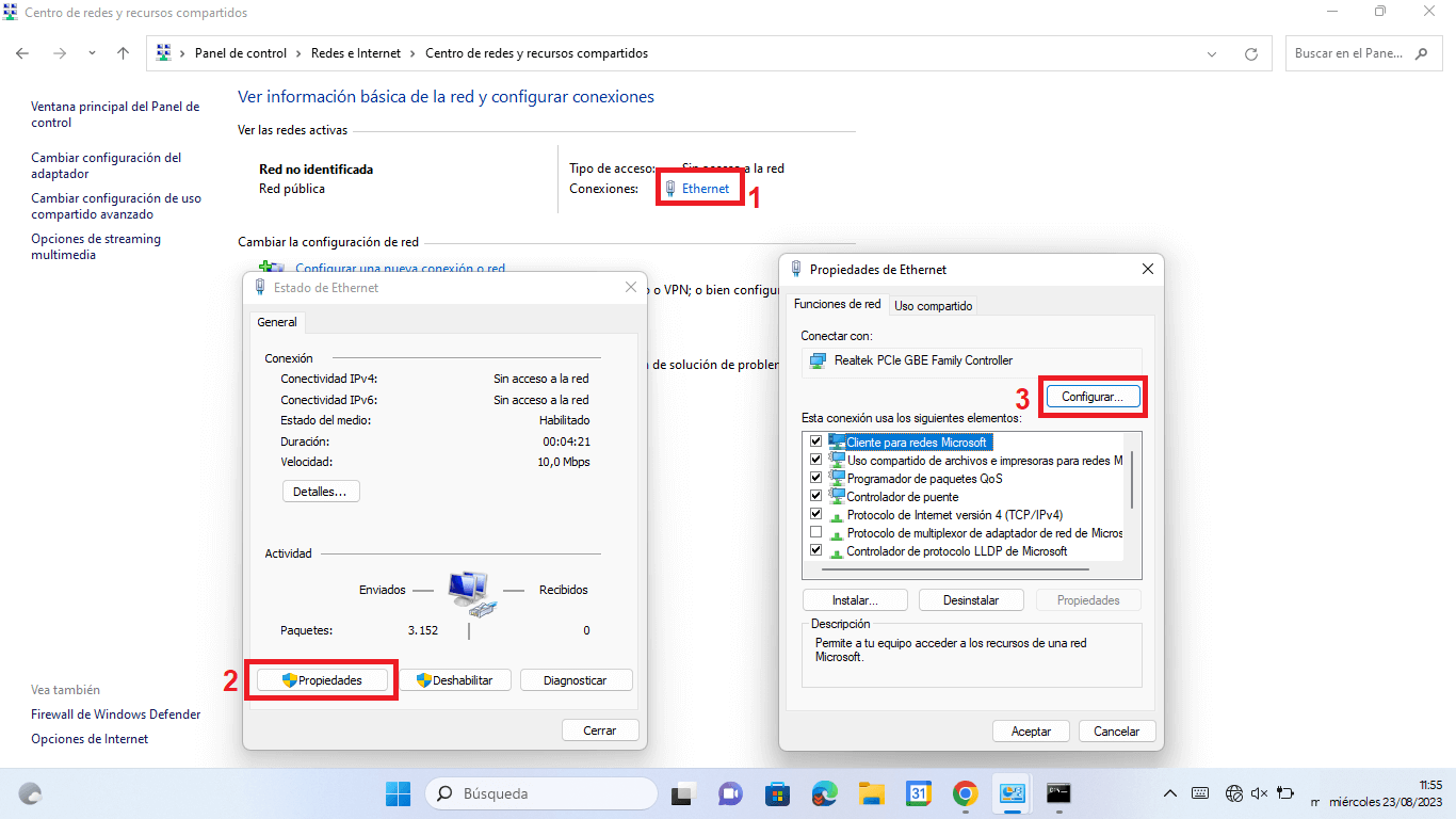 como modificar el MTU de tu pc con Windows 11