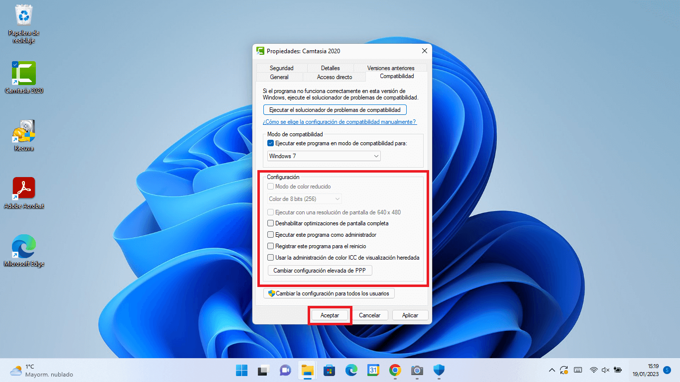 como habilitar el modo compatibilidad de programas en windows 11