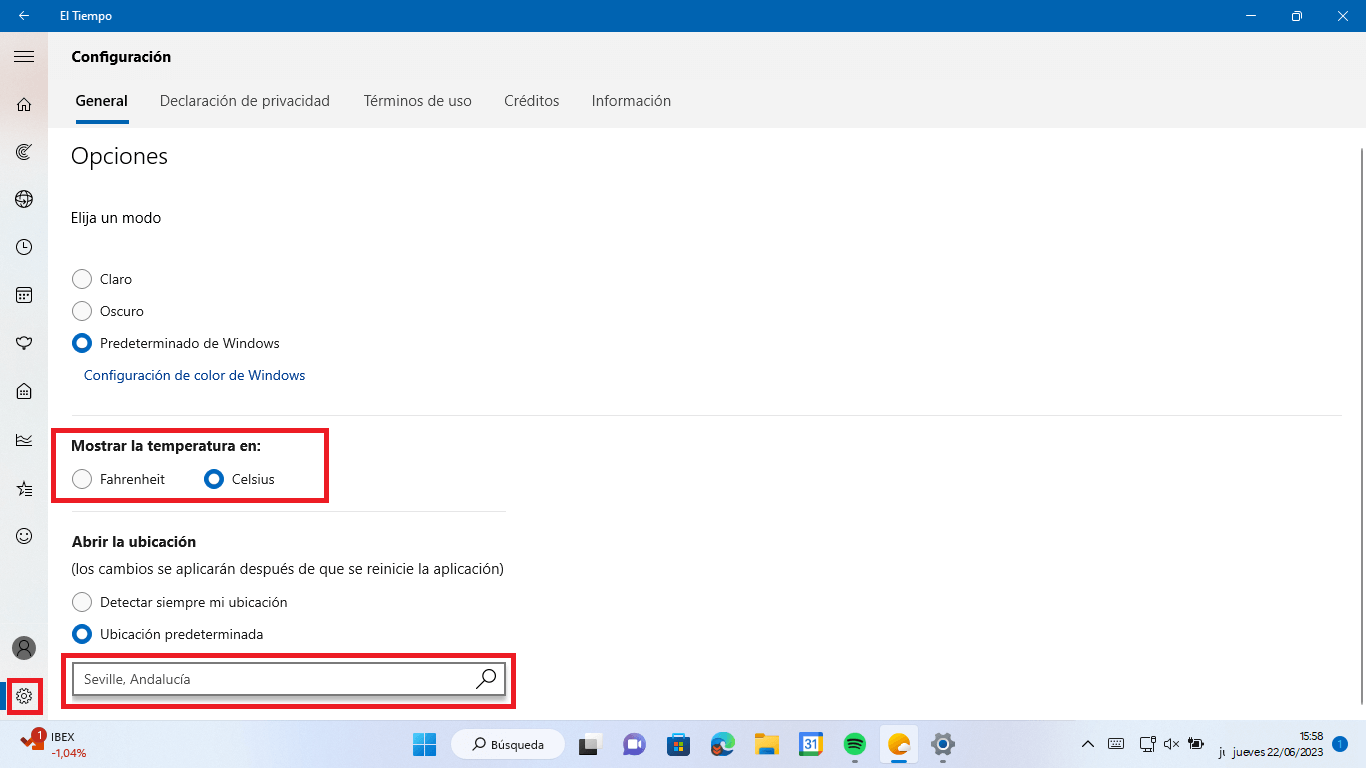 mostrar la meteorología en la pantalla de bloqueo para Windows 11