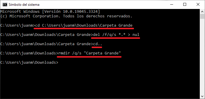 como eliminar carpetas de gran tamaño en windows 11 de forma rapida