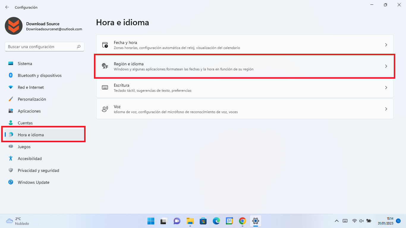 como mostrar el dia de la semana junto a la fecha de windows 11