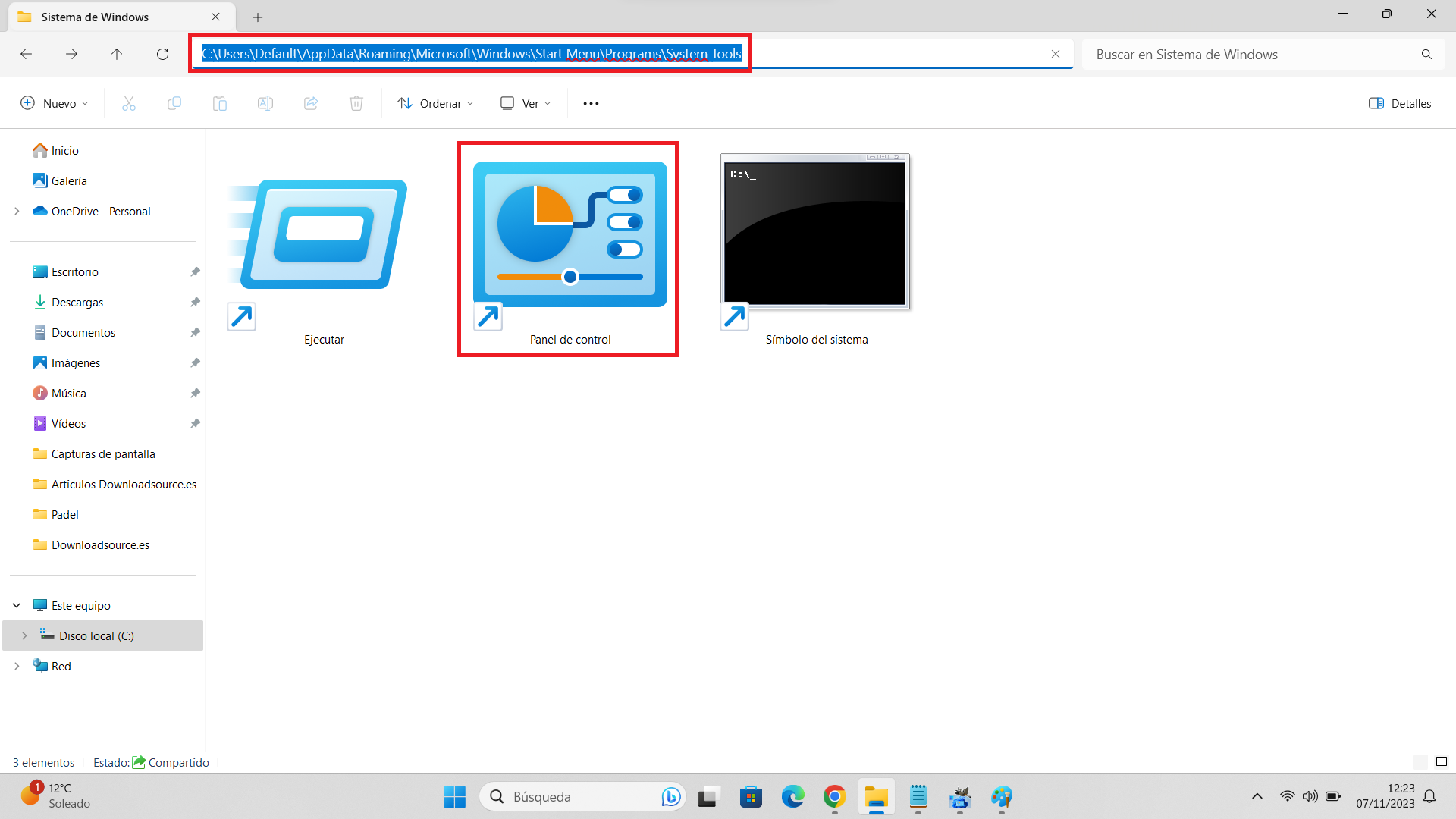 Windows 11 como abrir el panel de control de windows 11