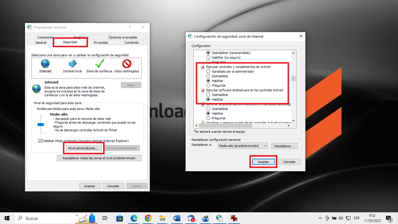 Como activar ActiveX para chrome en Windows 