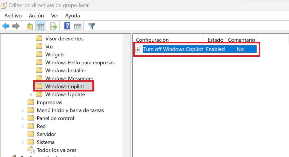 copilot en windows 11 como desactivarlo