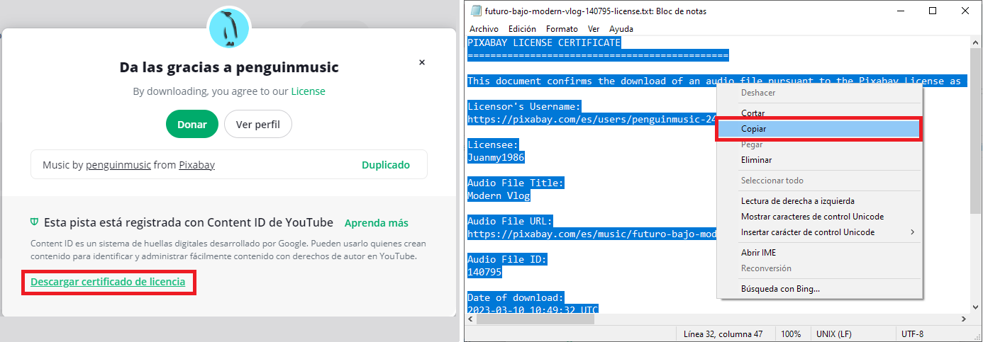 licencia de musica para videos de youtube