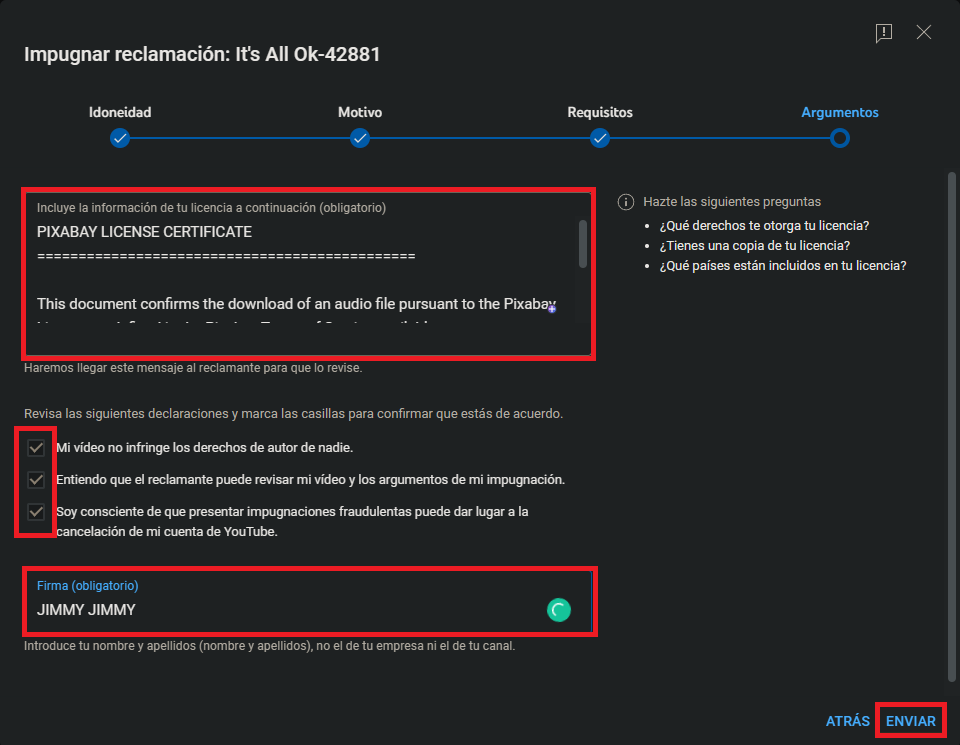 solucionar a la reclamación de los derechos de autor en Youtube