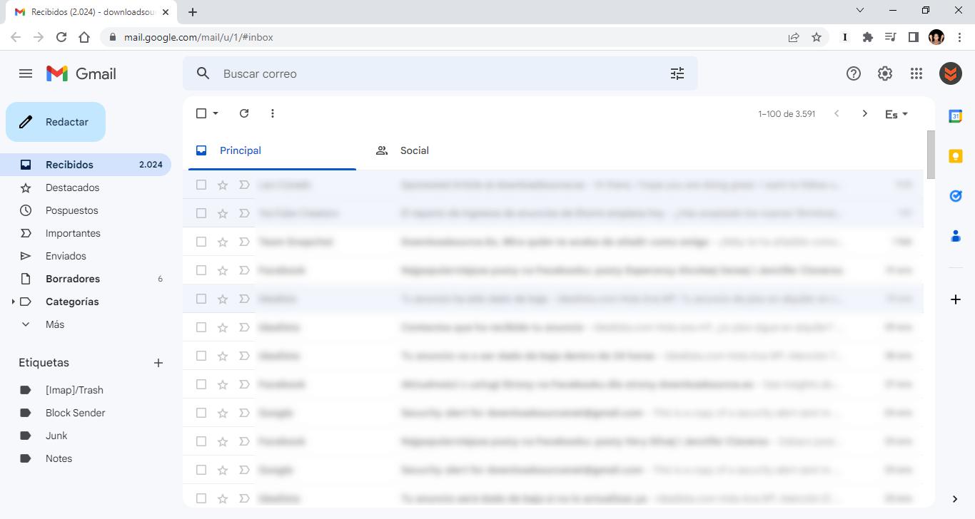 como dejar de mostrar la pestaña promoicones en Gmail