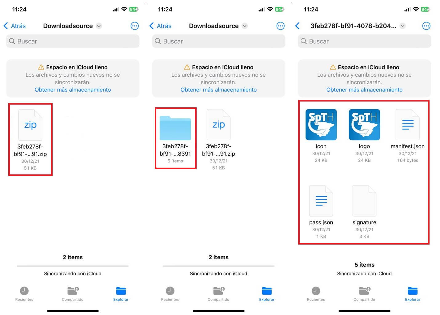 como descomprimir archivos zip en iPhone